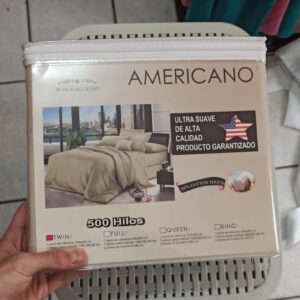 Juego de sábanas estilo hotelera 1½