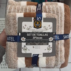 Set de toallas Rayadas