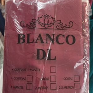 Juego de cortinas de tela tropical mecánico bordó